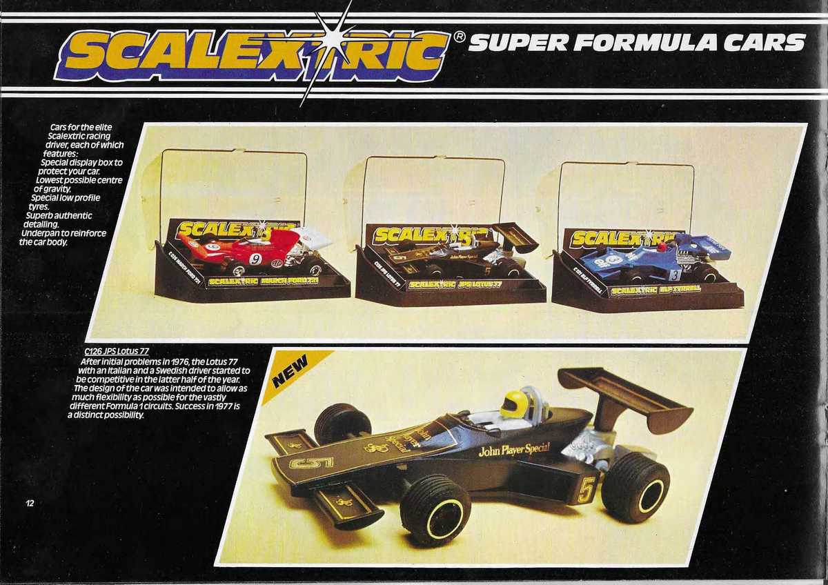 Scalextric Catalogue 1977 page 12