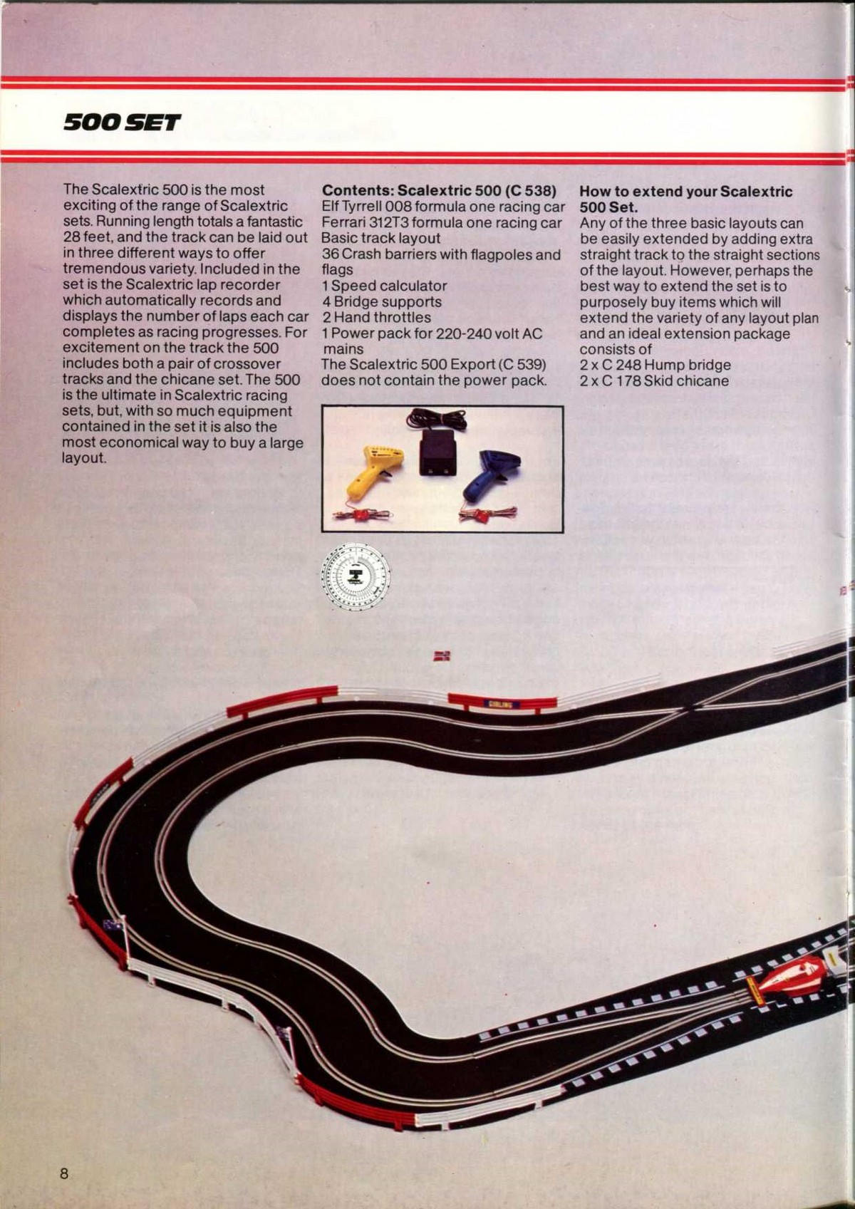 Scalextric Catalogue 1979 page 8