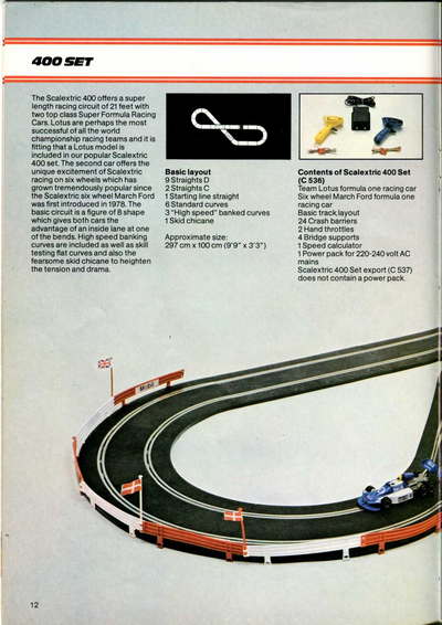Scalextric Catalogue 1979 page 12