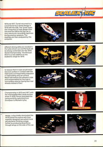 Scalextric Catalogue 1979 page 23