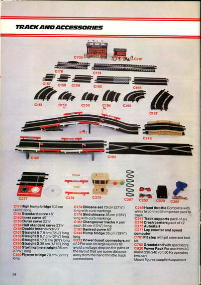 Scalextric Catalogue 1979 page 34