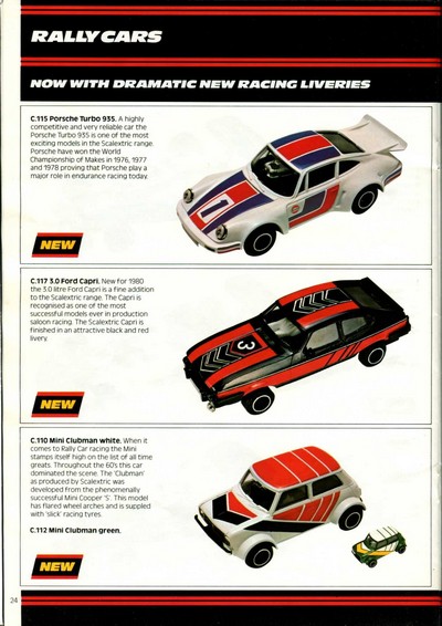 Scalextric Catalogue 1980 page 24