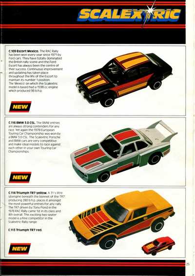 Scalextric Catalogue 1980 page 25