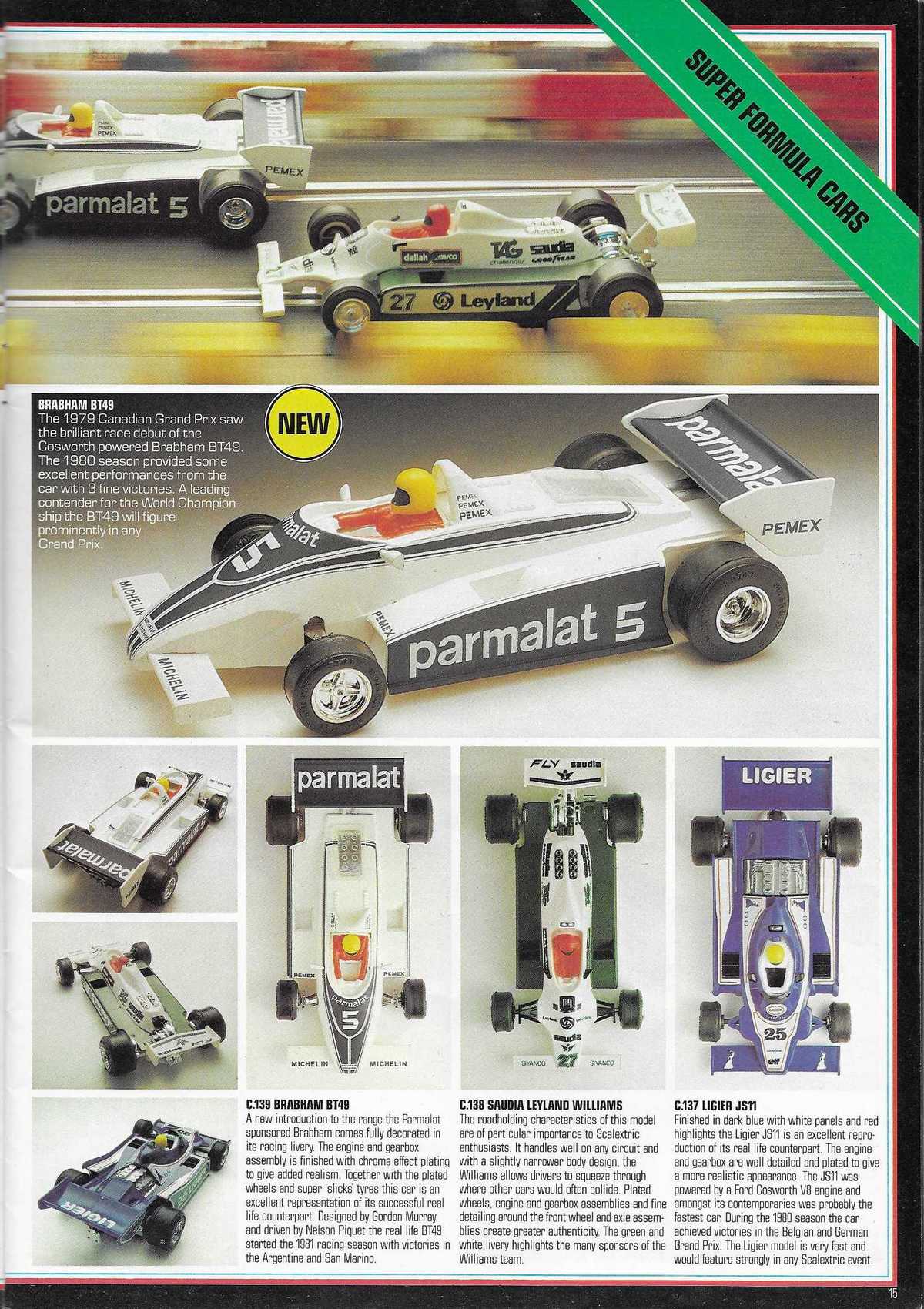 Scalextric Catalogue 1982 page 15
