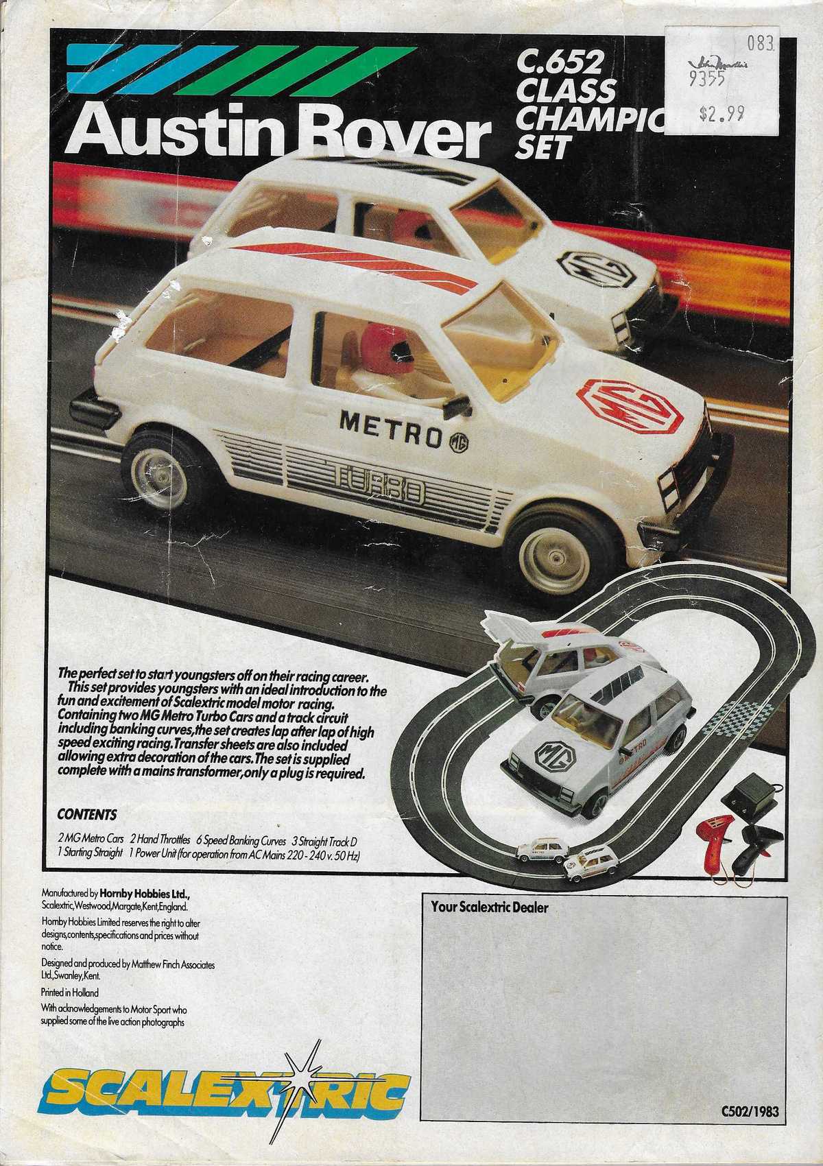Scalextric Catalogue 1983 page 40