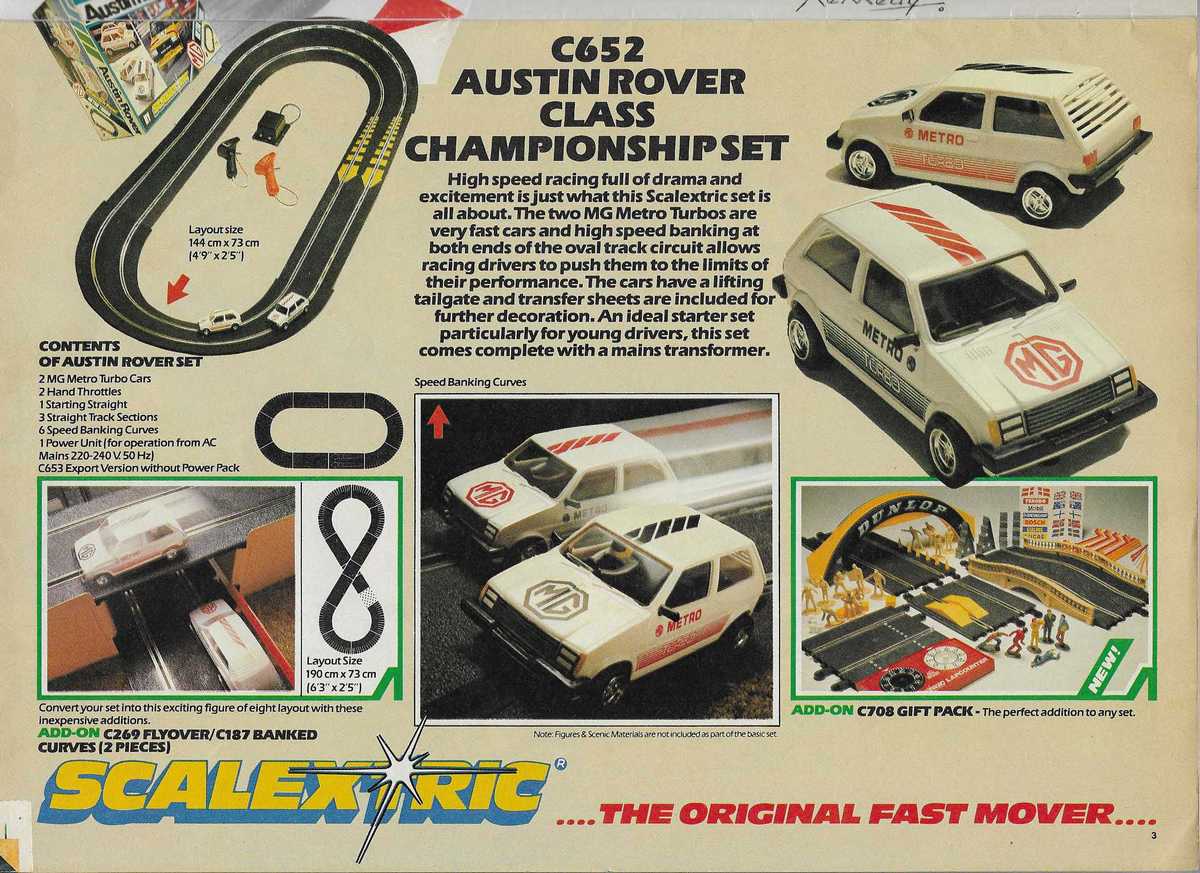 Scalextric Catalogue 1984 page 3