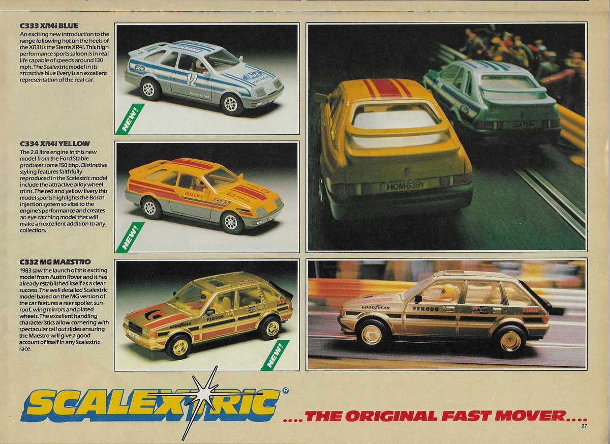 Scalextric Catalogue 1984 page 27