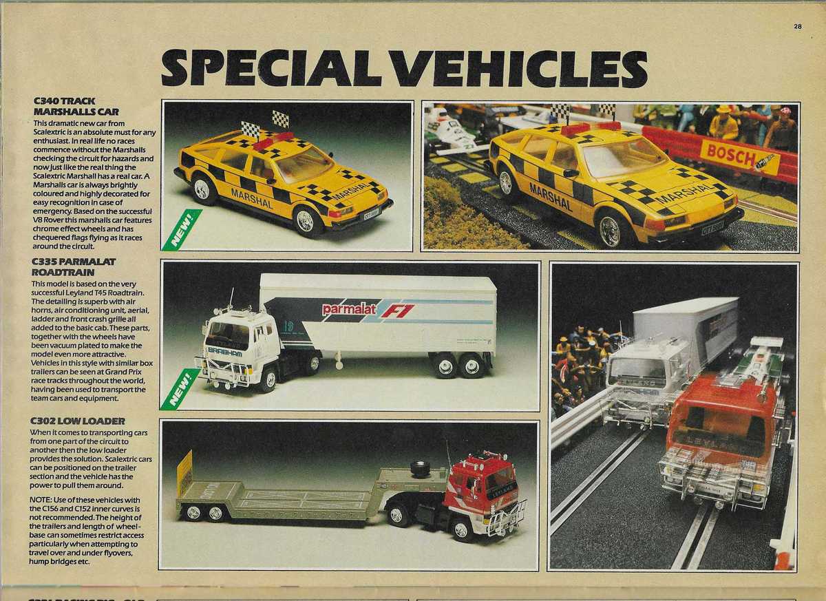Scalextric Catalogue 1984 page 28