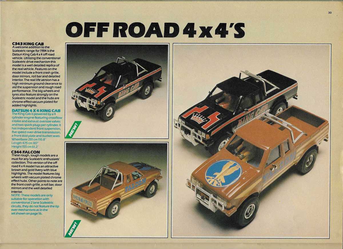 Scalextric Catalogue 1984 page 30