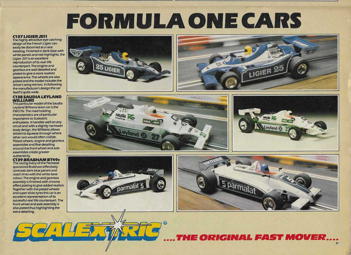 Scalextric Catalogue 1984 page 31