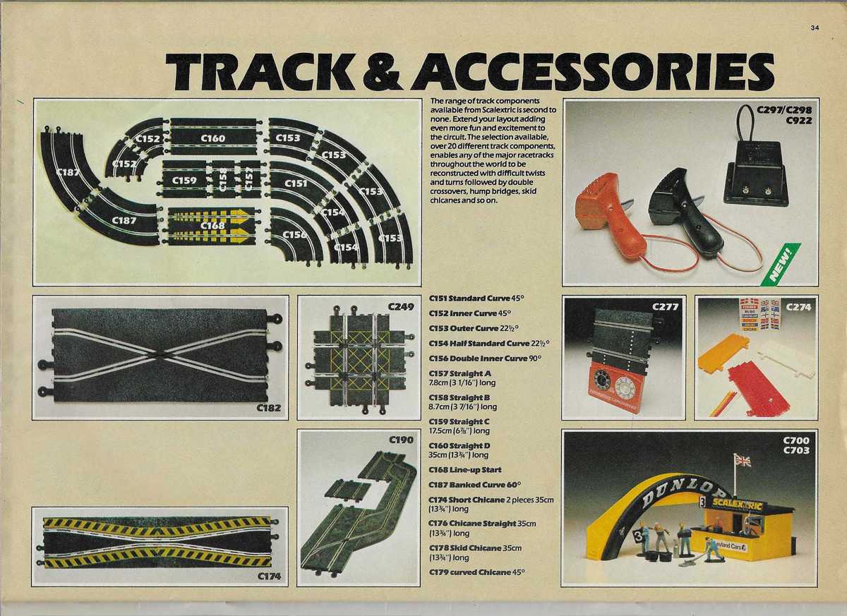 Scalextric Catalogue 1984 page 34