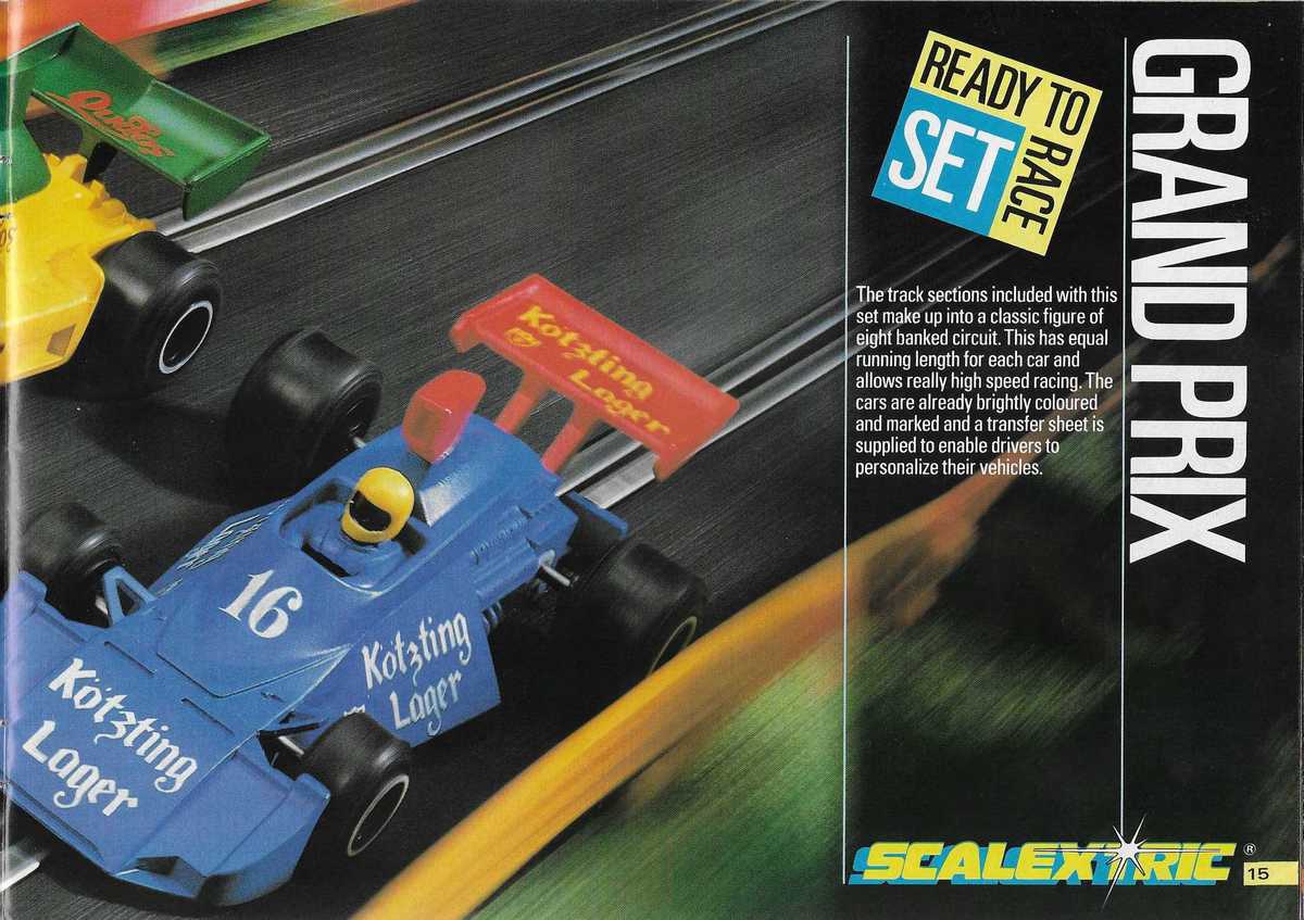 Scalextric Catalogue 1986 page 15