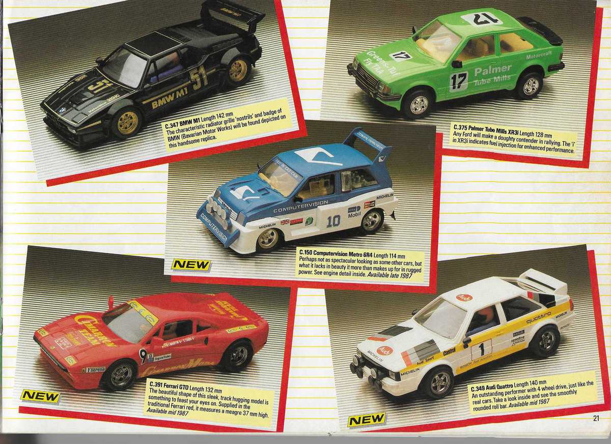 Scalextric Catalogue 1987 page 21