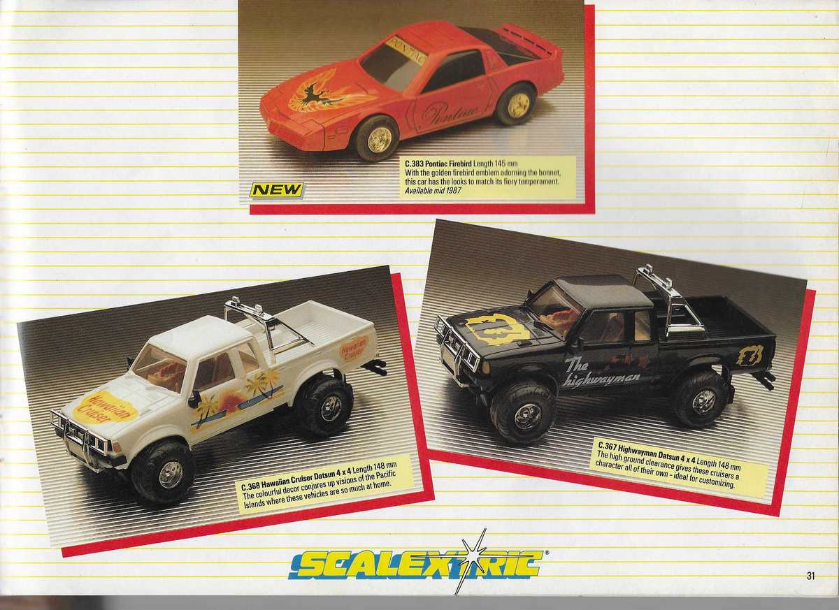 Scalextric Catalogue 1987 page 31