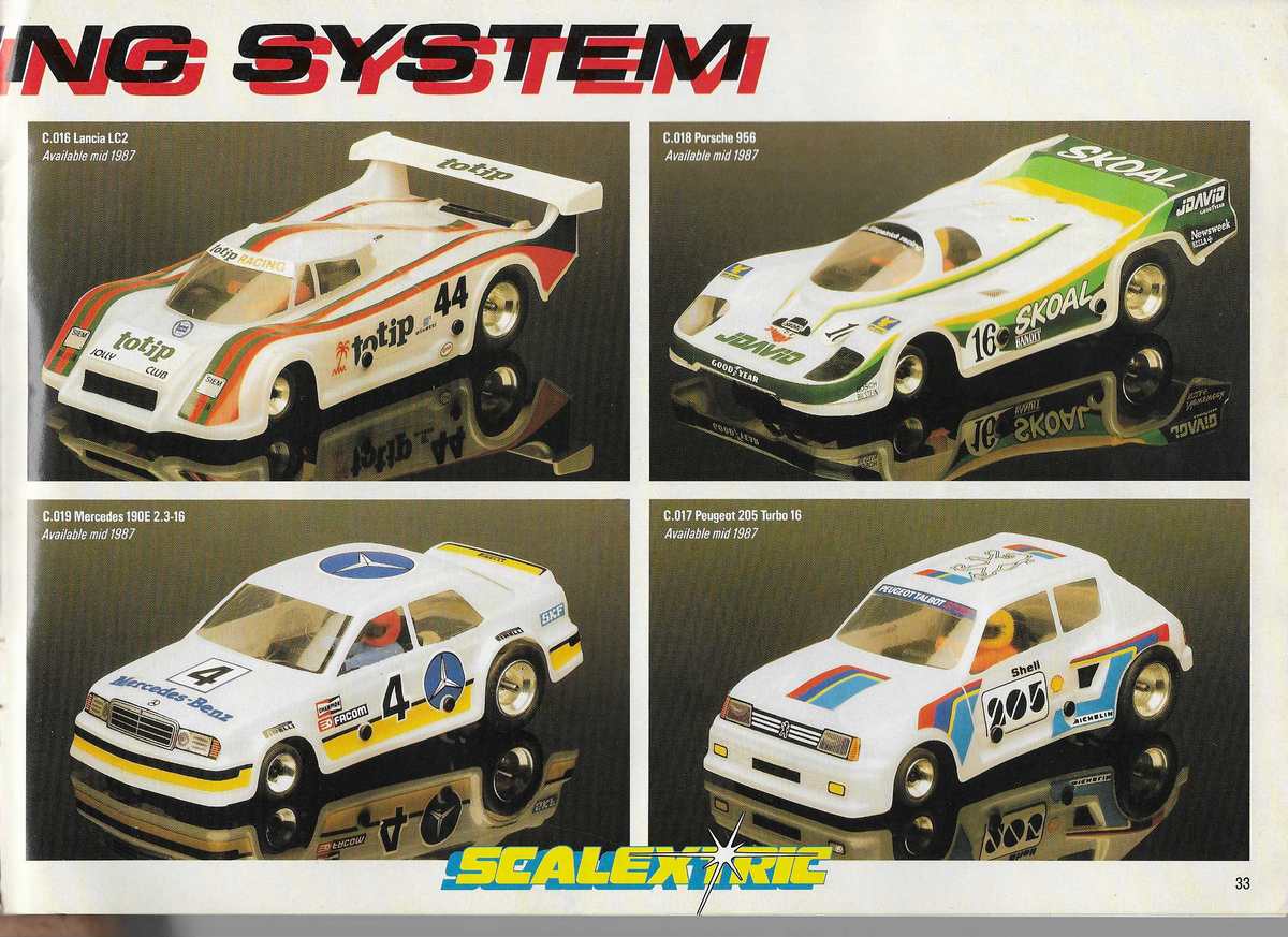 Scalextric Catalogue 1987 page 33