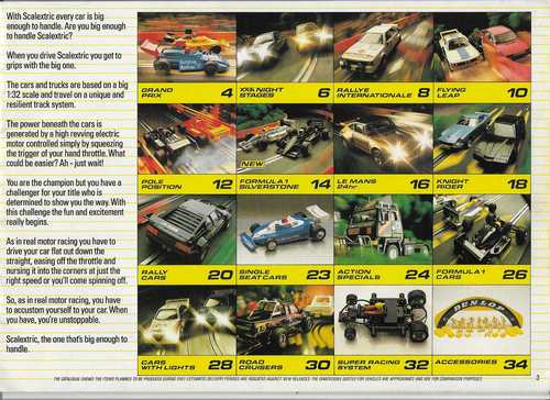 Scalextric Catalogue 1987 page 3