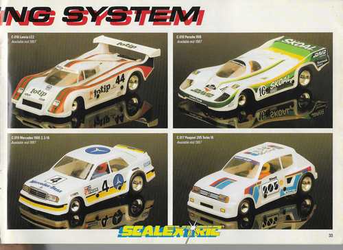 Scalextric Catalogue 1987 page 33