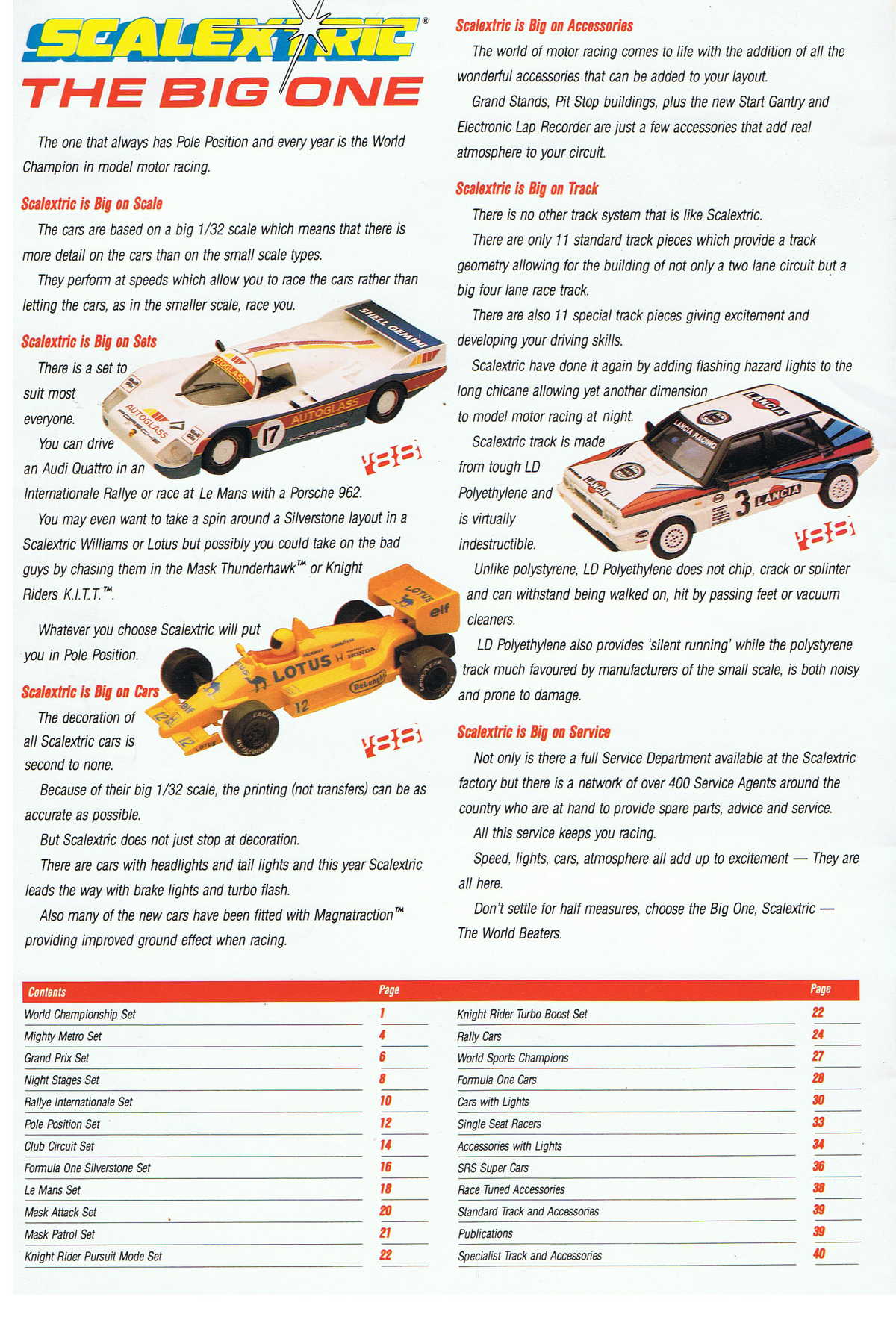 Scalextric Catalogue 1988 page 2