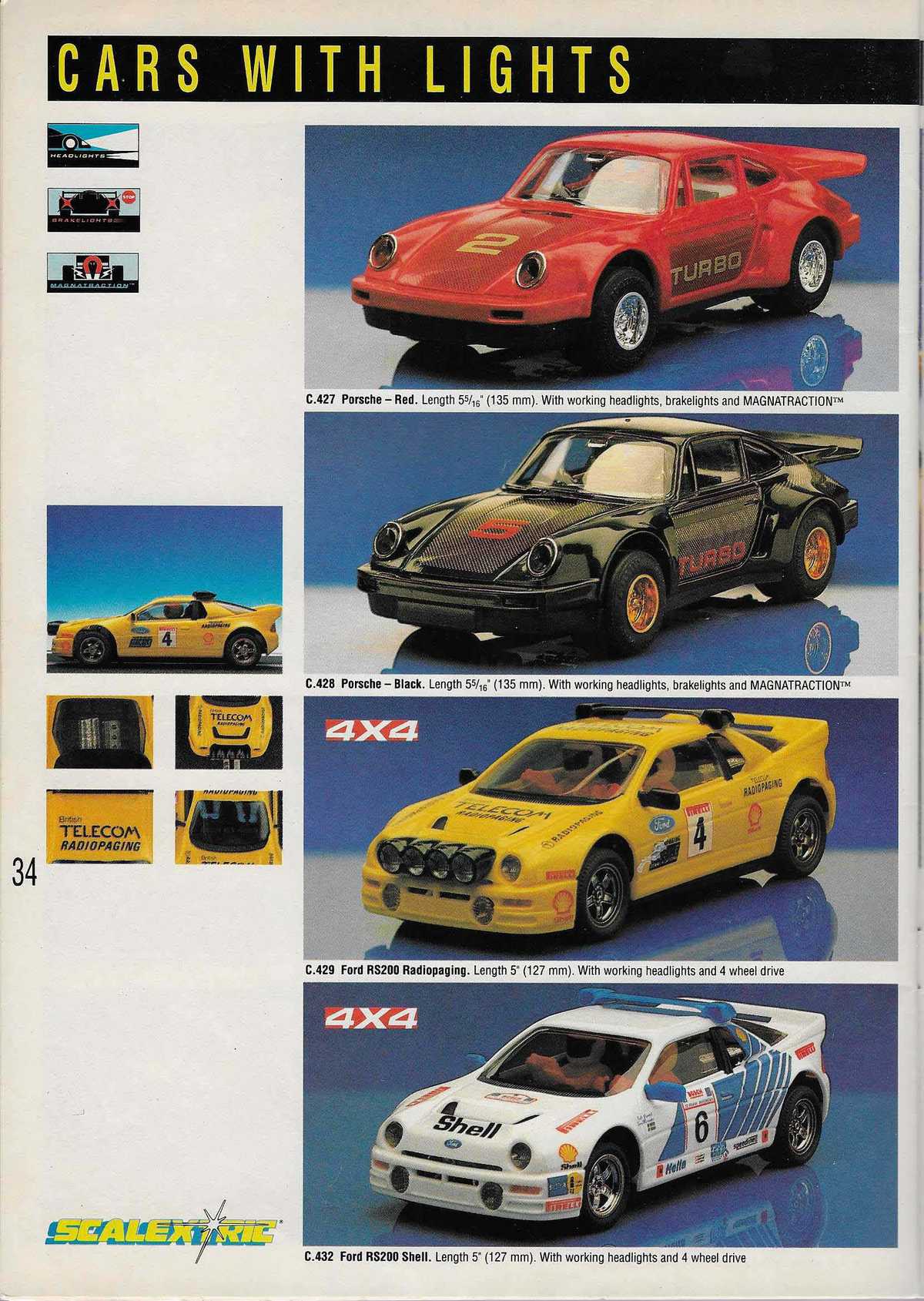 Scalextric Catalogue 1989 page 36