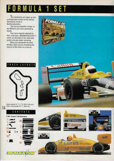 Scalextric Catalogue 1989 page 16