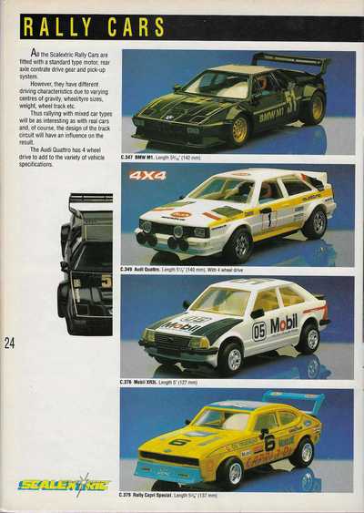 Scalextric Catalogue 1989 page 26