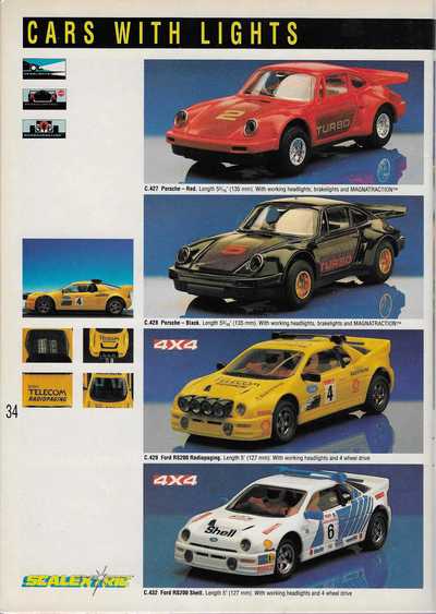 Scalextric Catalogue 1989 page 36