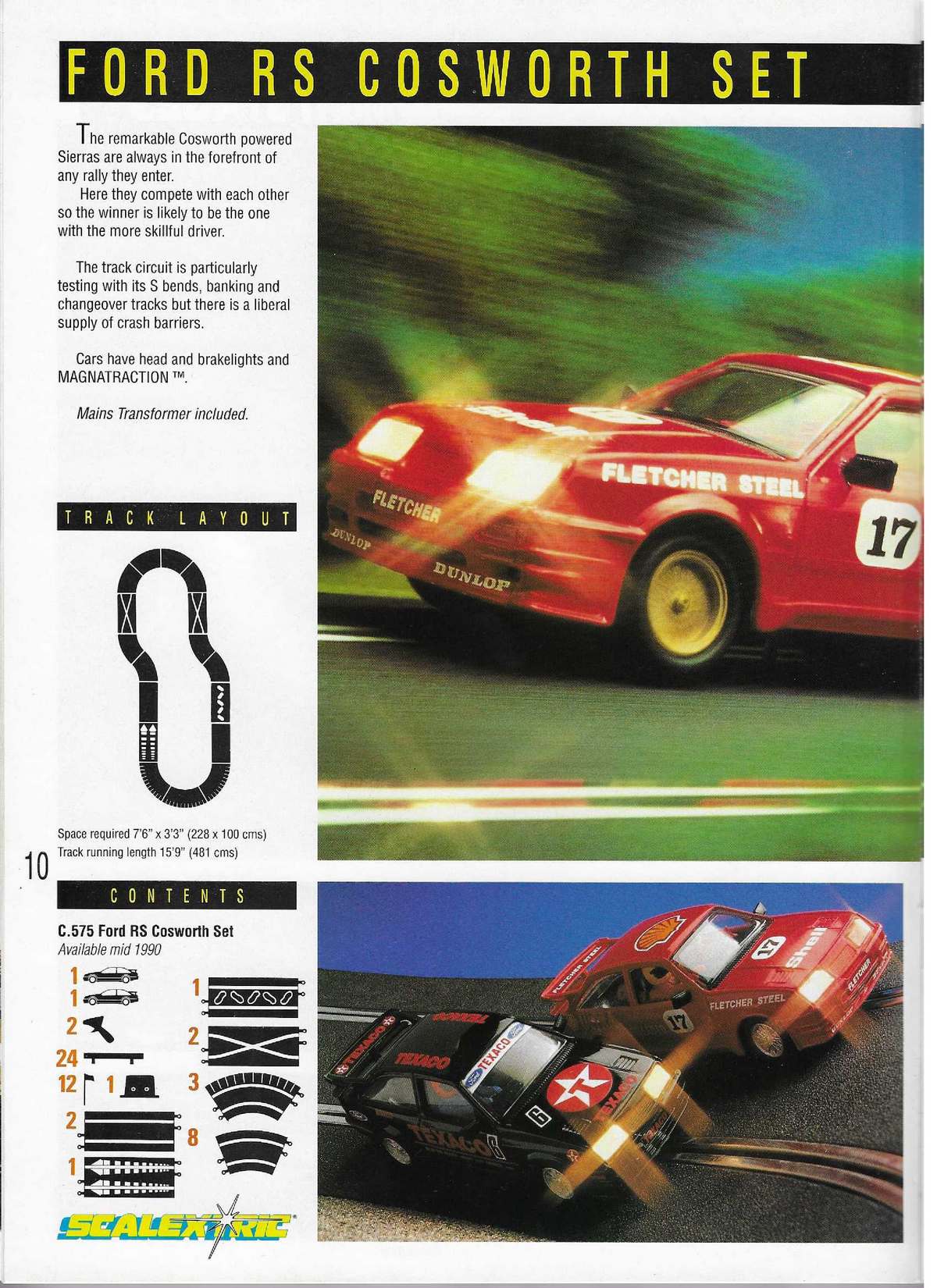 Scalextric Catalogue 1990 page 10
