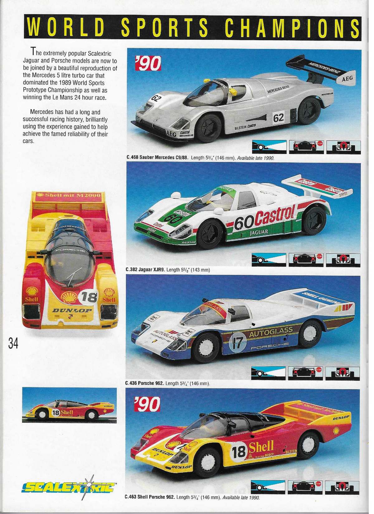 Scalextric Catalogue 1990 page 34