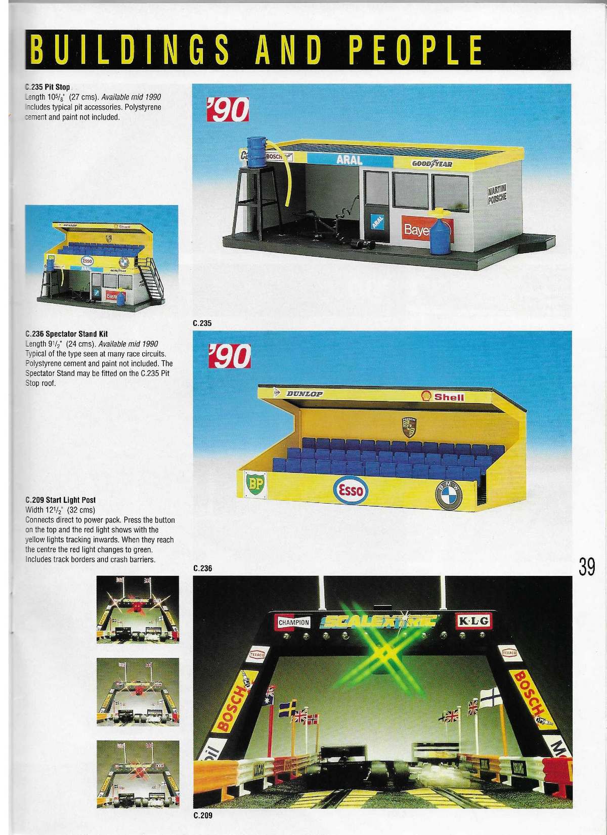 Scalextric Catalogue 1990 page 39