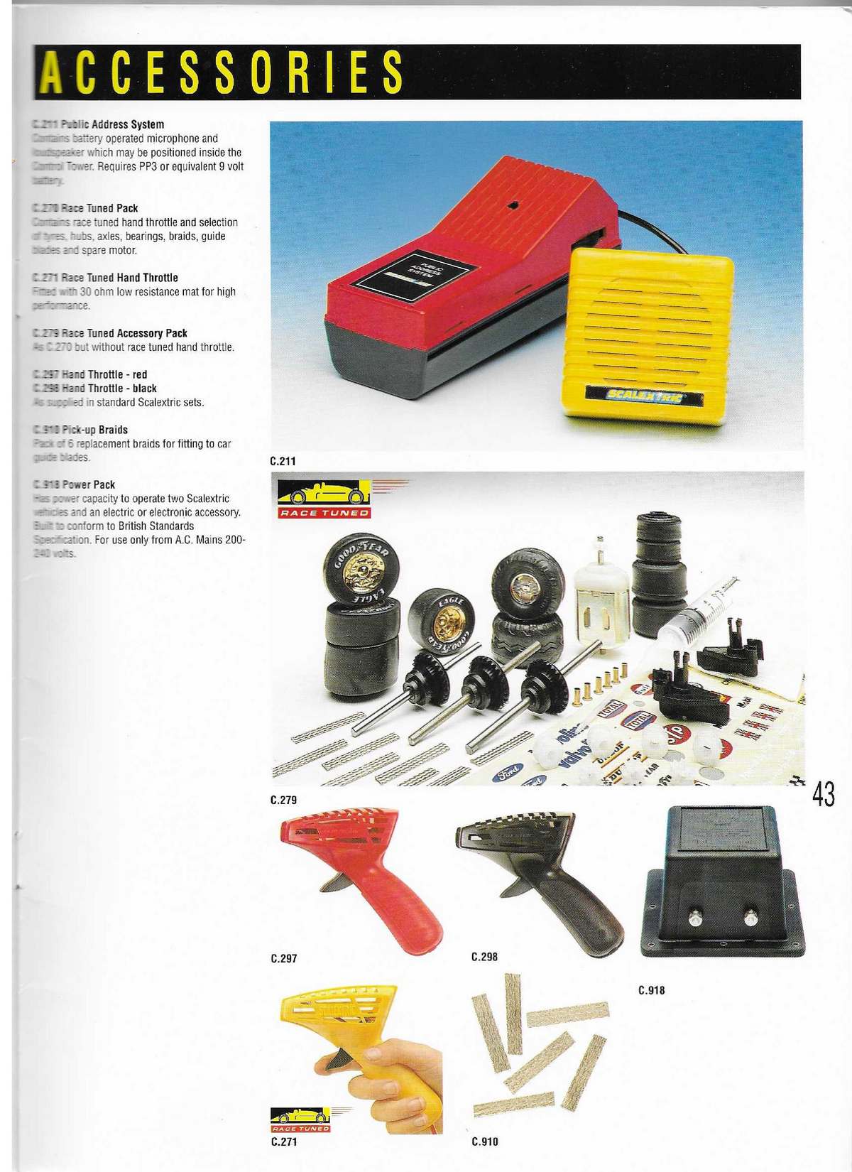 Scalextric Catalogue 1990 page 43