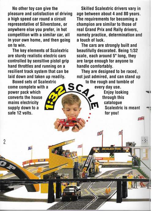 Scalextric Catalogue 1990 page 2