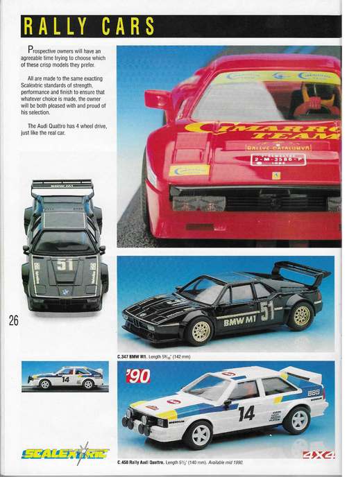Scalextric Catalogue 1990 page 26