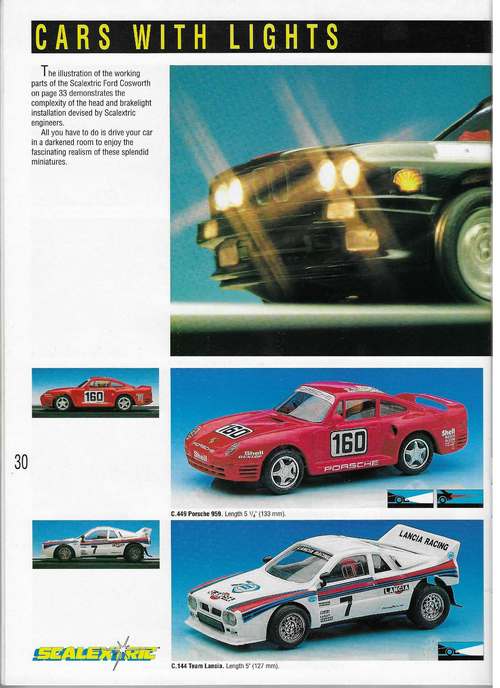 Scalextric Catalogue 1990 page 30