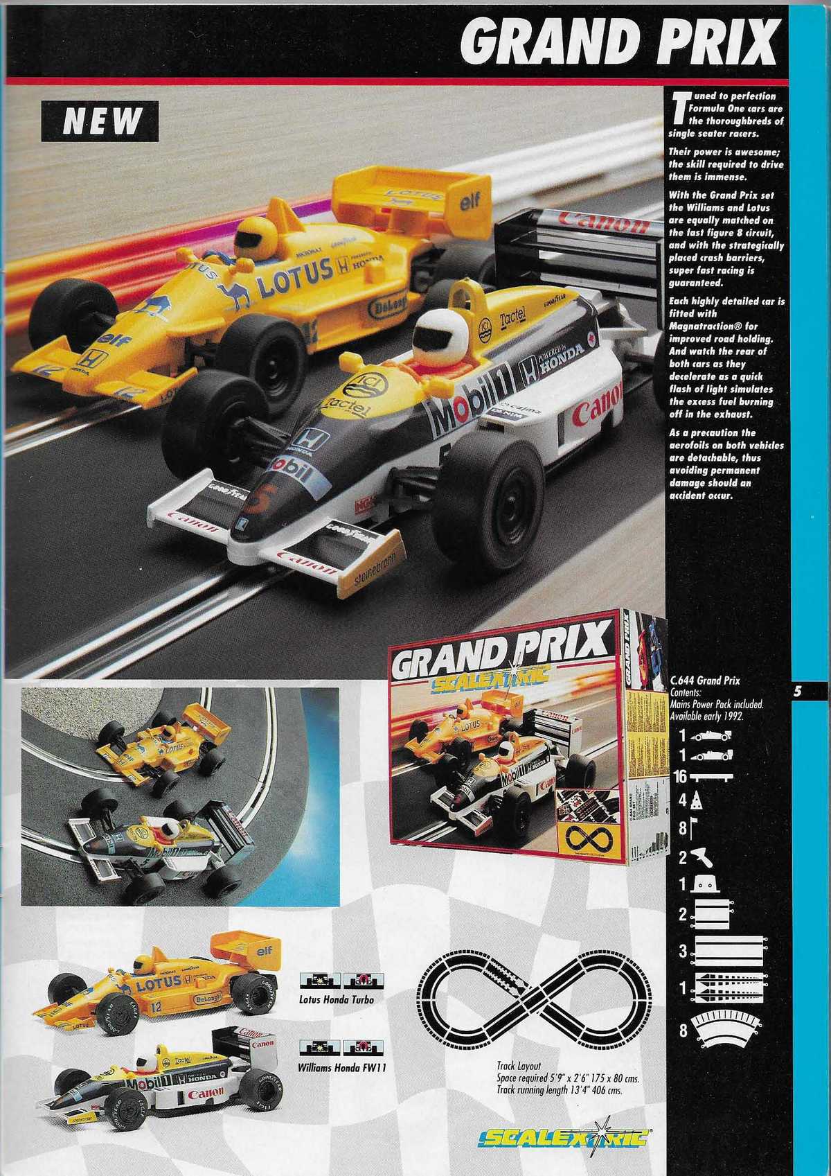 Scalextric Catalogue 1992 page 5