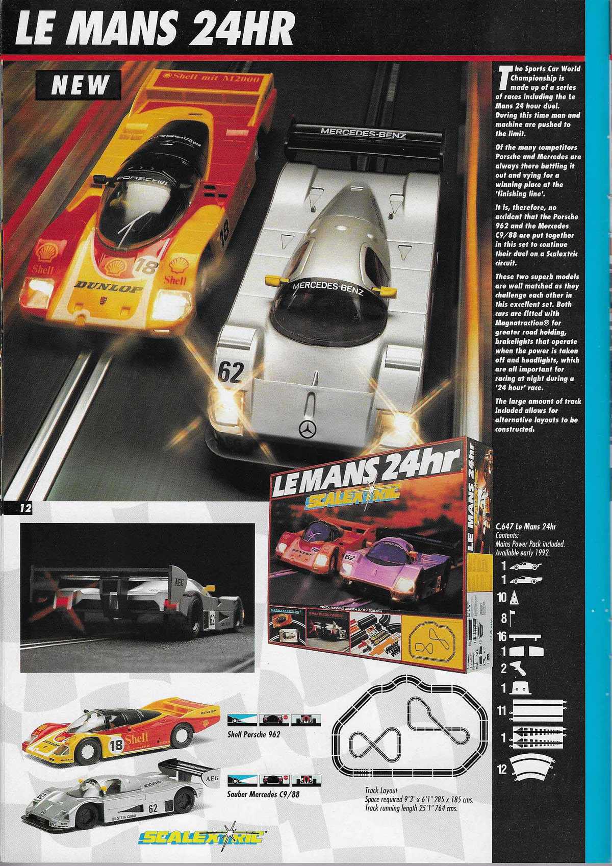 Scalextric Catalogue 1992 page 12