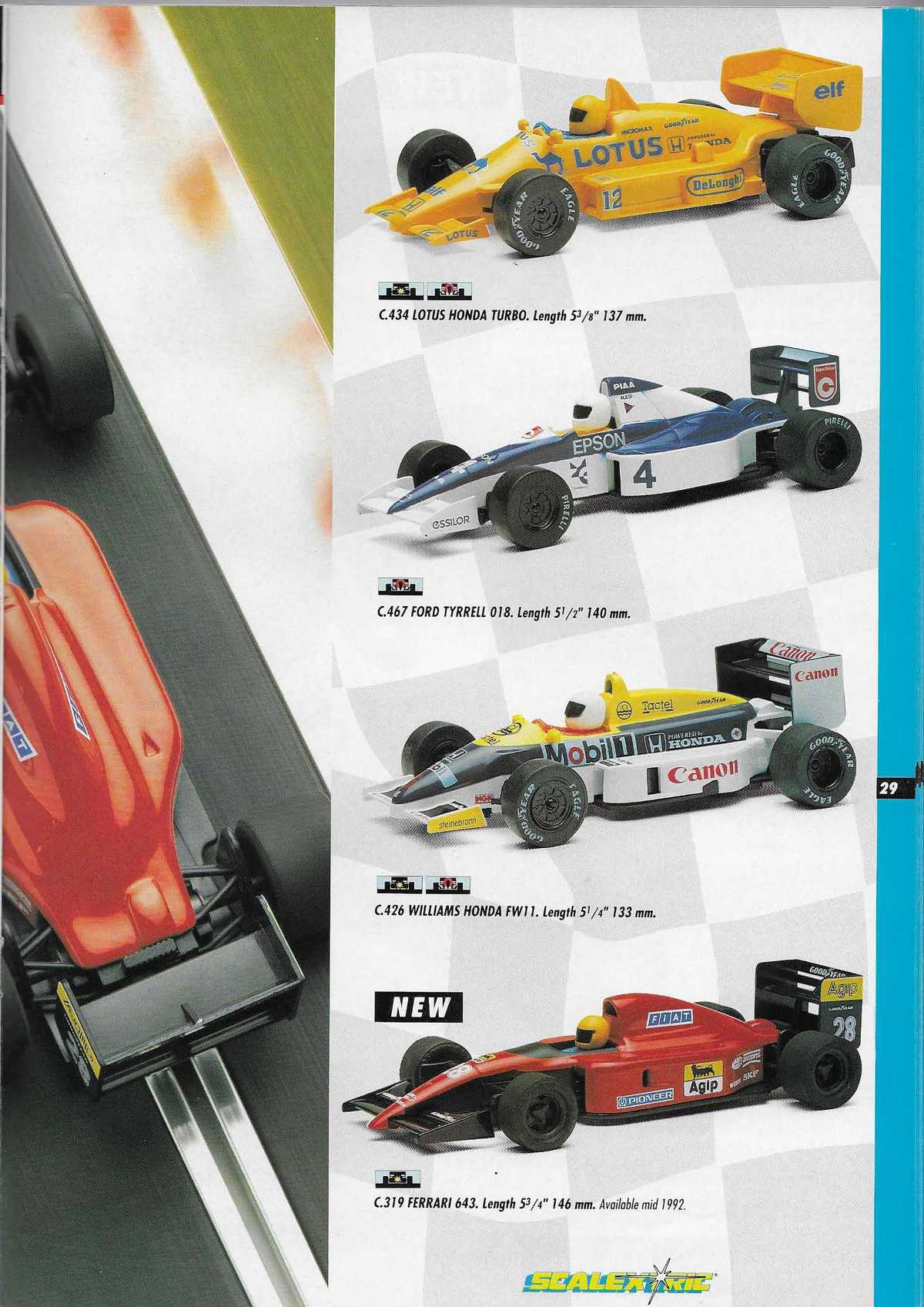 Scalextric Catalogue 1992 page 29