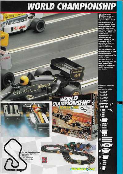 Scalextric Catalogue 1992 page 15