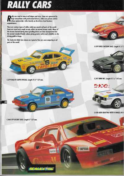 Scalextric Catalogue 1992 page 20