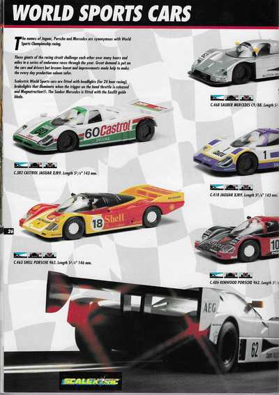 Scalextric Catalogue 1992 page 26