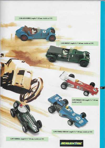 Scalextric Catalogue 1992 page 31