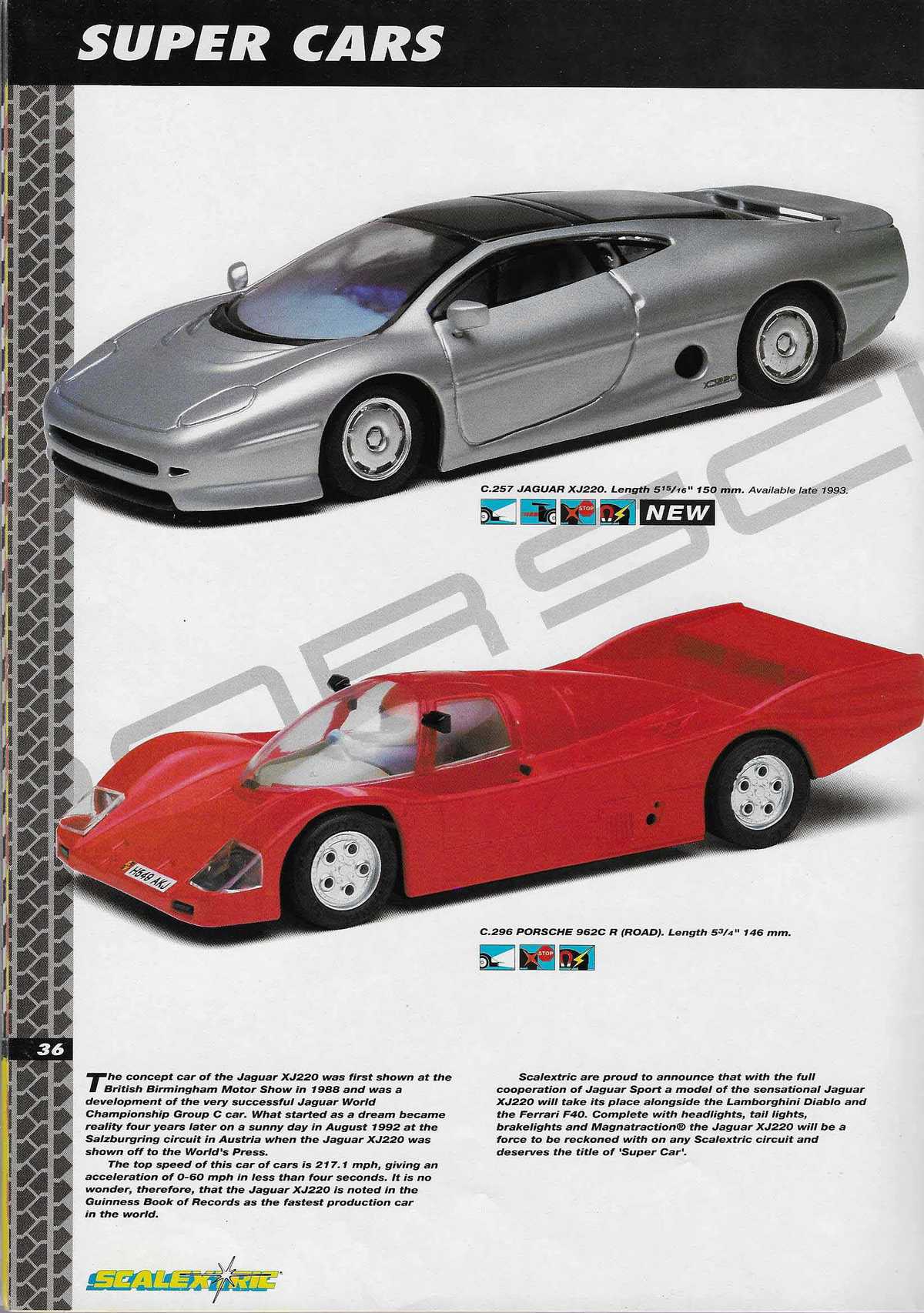 Scalextric Catalogue 1993 page 36