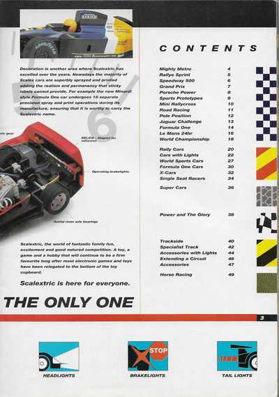 Scalextric Catalogue 1993 page 3