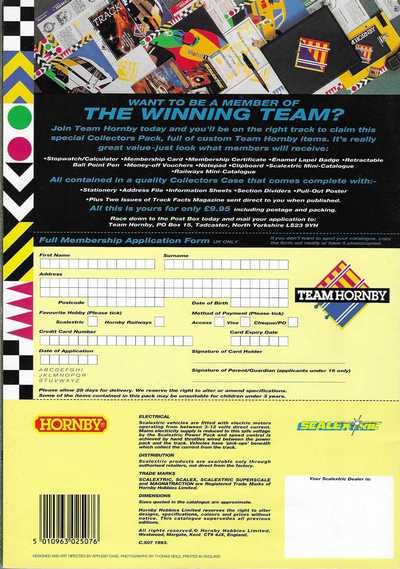 Scalextric Catalogue 1993 page 52