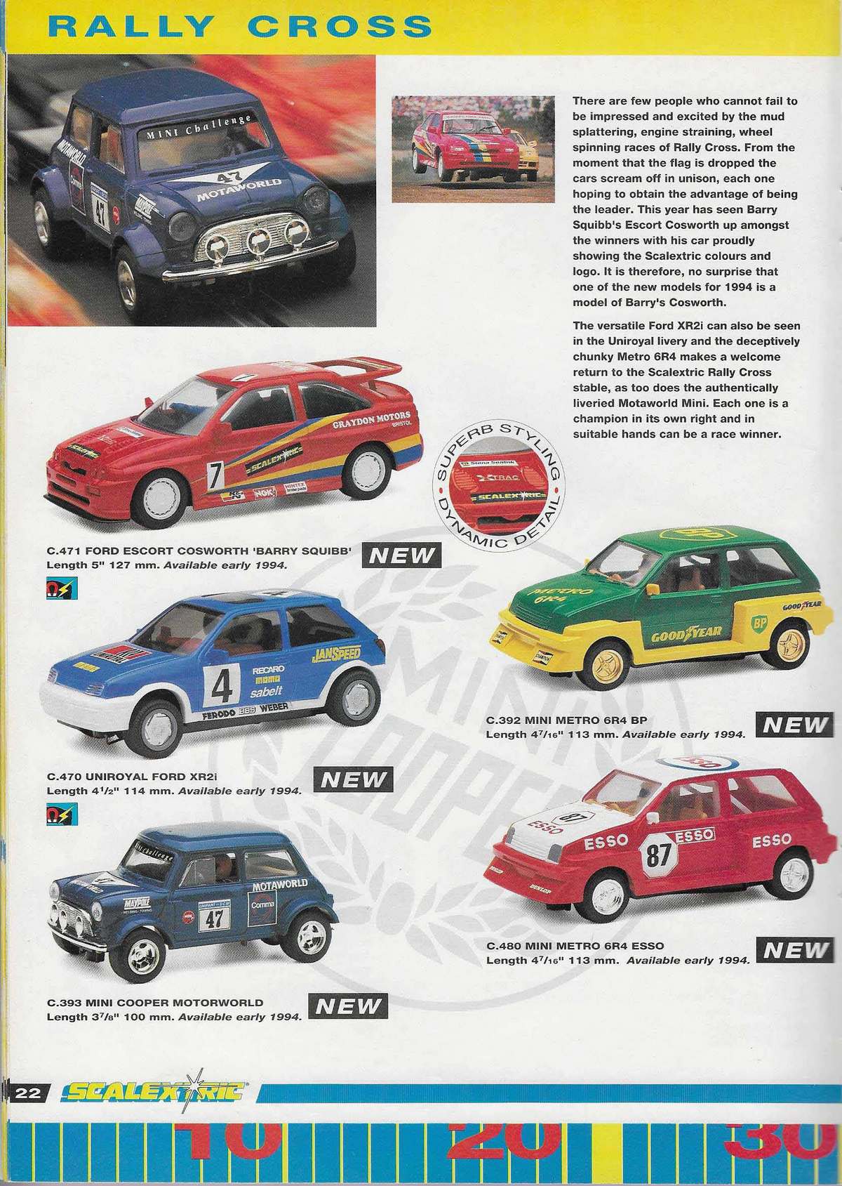 Scalextric Catalogue 1994 page 22