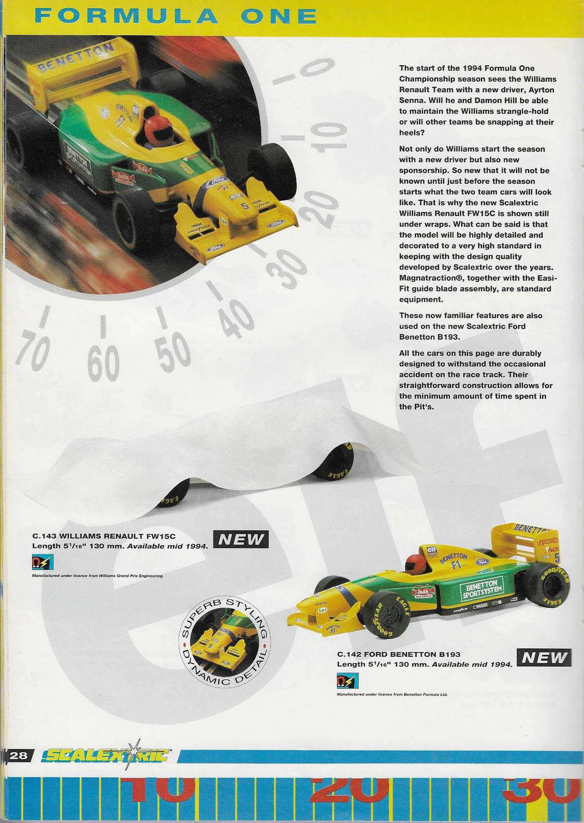 Scalextric Catalogue 1994 page 28