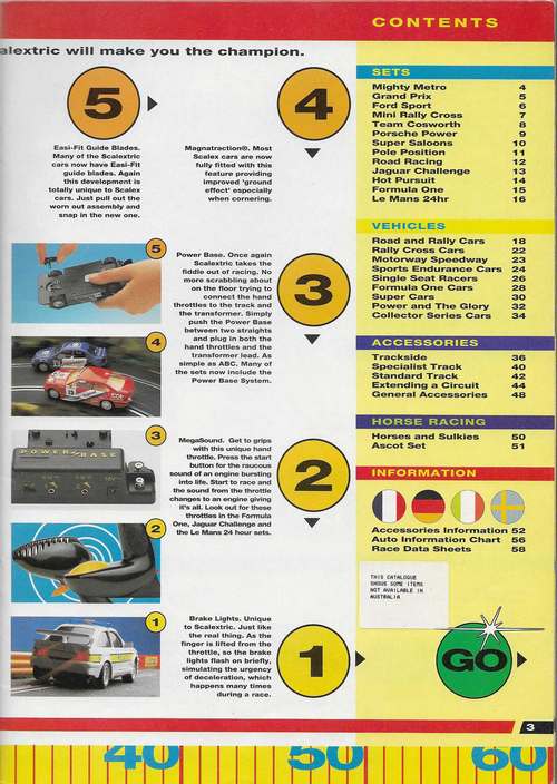 Scalextric Catalogue 1994 page 3
