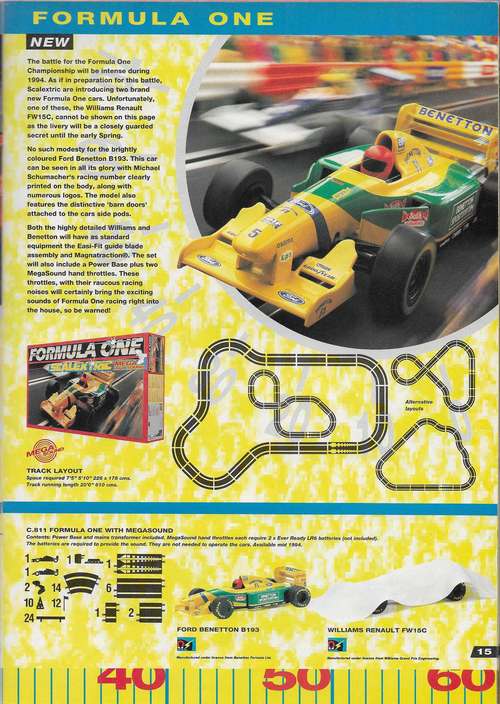 Scalextric Catalogue 1994 page 15