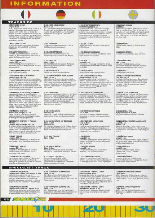 Scalextric Catalogue 1994 page 52