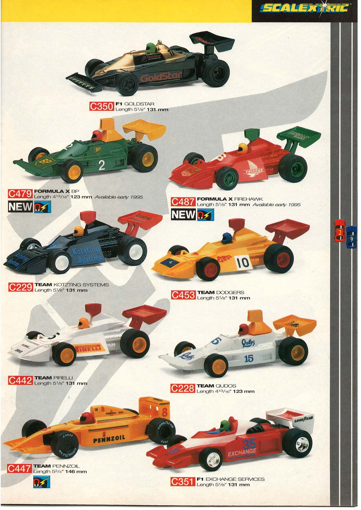 Scalextric Catalogue 1995 page 29