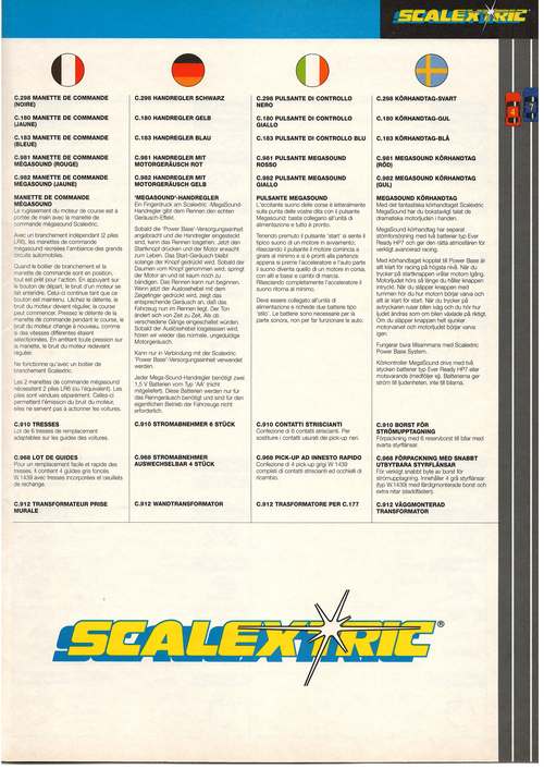 Scalextric Catalogue 1995 page 47
